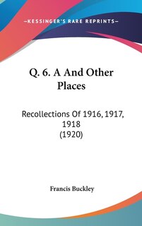 Front cover_Q. 6. A And Other Places