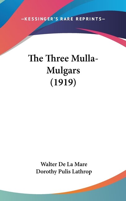 Front cover_The Three Mulla-Mulgars (1919)