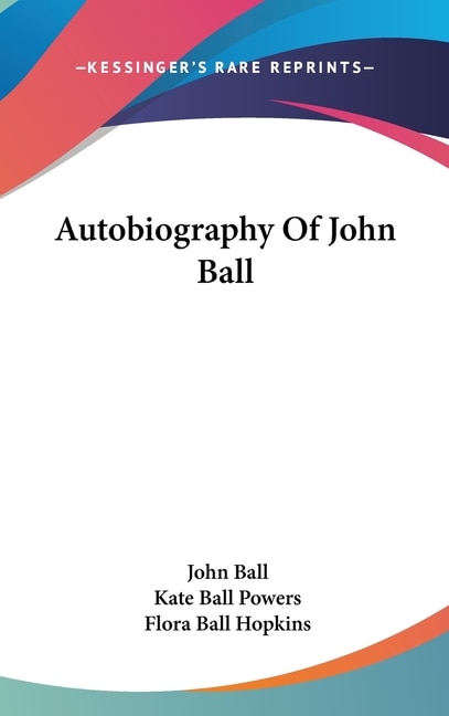 Couverture_Autobiography Of John Ball