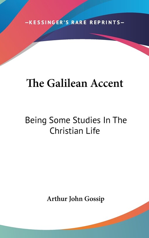 Front cover_The Galilean Accent
