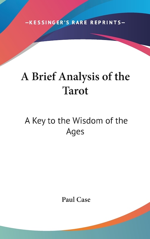Couverture_A Brief Analysis of the Tarot