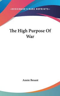Couverture_The High Purpose Of War