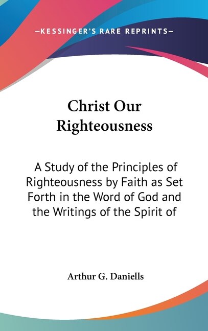 Front cover_Christ Our Righteousness