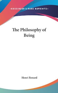 Front cover_The Philosophy of Being