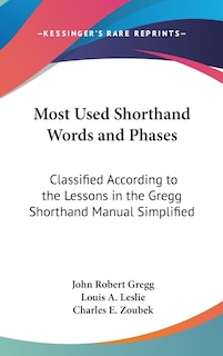 Front cover_Most Used Shorthand Words and Phases