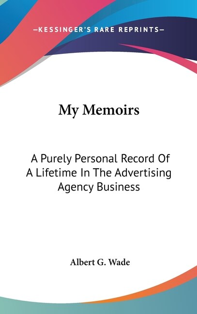Couverture_My Memoirs