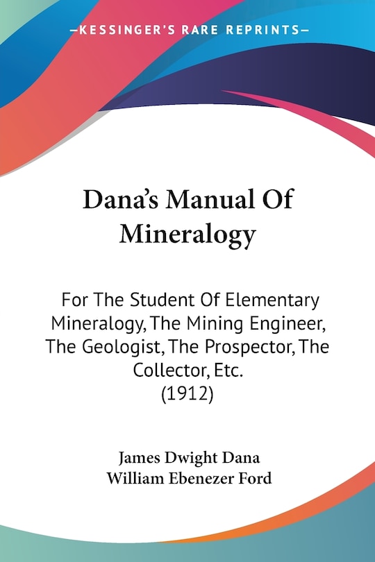 Front cover_Dana's Manual Of Mineralogy