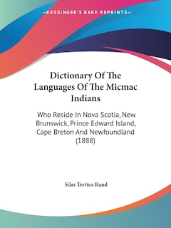 Front cover_Dictionary Of The Languages Of The Micmac Indians