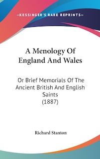 Couverture_A Menology Of England And Wales