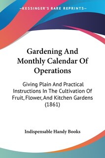 Front cover_Gardening And Monthly Calendar Of Operations