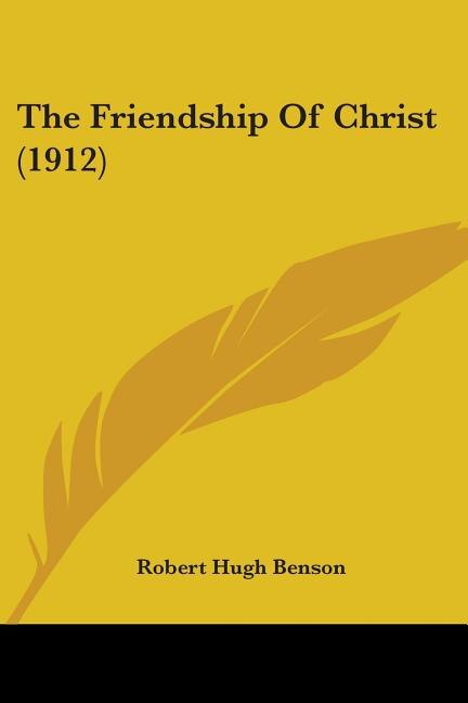 Front cover_The Friendship Of Christ (1912)
