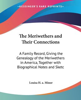 Front cover_The Meriwethers and Their Connections