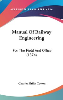 Front cover_Manual Of Railway Engineering