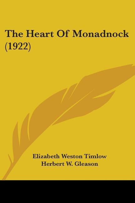 Couverture_The Heart Of Monadnock (1922)