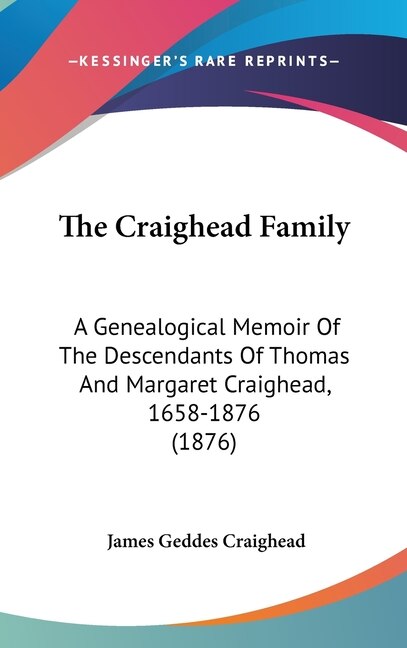 Couverture_The Craighead Family