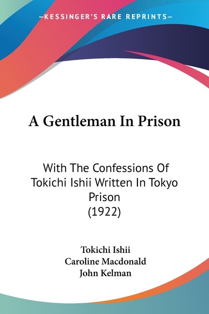 Front cover_A Gentleman In Prison