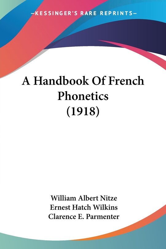 Front cover_A Handbook Of French Phonetics (1918)
