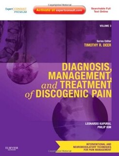 Front cover_Diagnosis, Management, and Treatment of Discogenic Pain