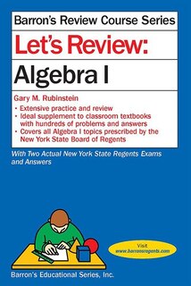 Front cover_Let's Review Algebra I