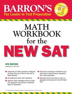 Front cover_Barron's Math Workbook for the NEW SAT
