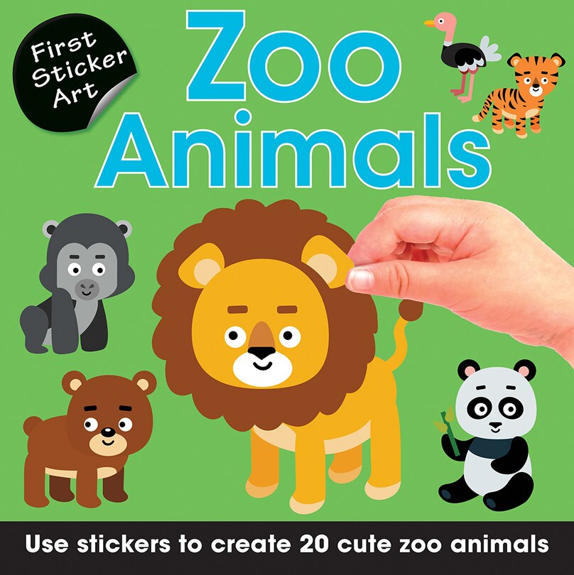 Front cover_First Sticker Art: Zoo Animals