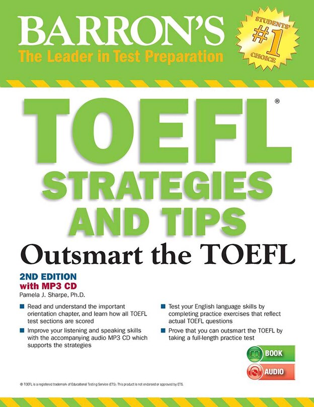 Front cover_TOEFL Strategies and Tips with MP3 CDs