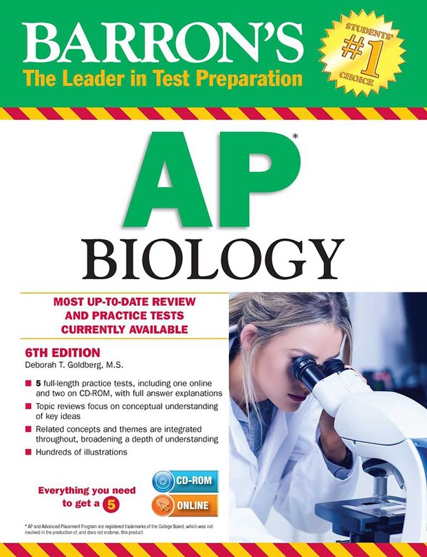 Front cover_Barron's AP Biology with CD-ROM