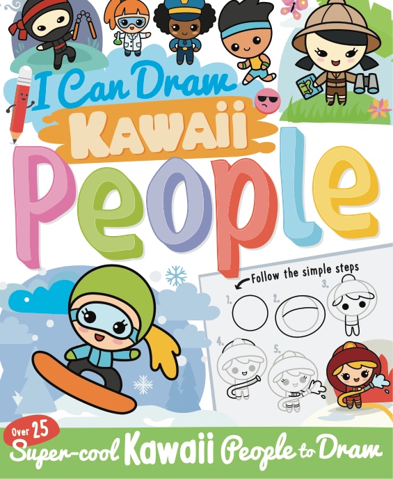 Front cover_I Can Draw Kawaii People