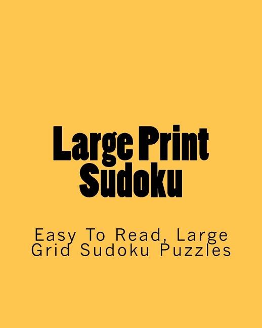 Front cover_Large Print Sudoku
