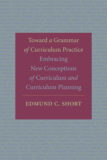 Front cover_Toward a Grammar of Curriculum Practice