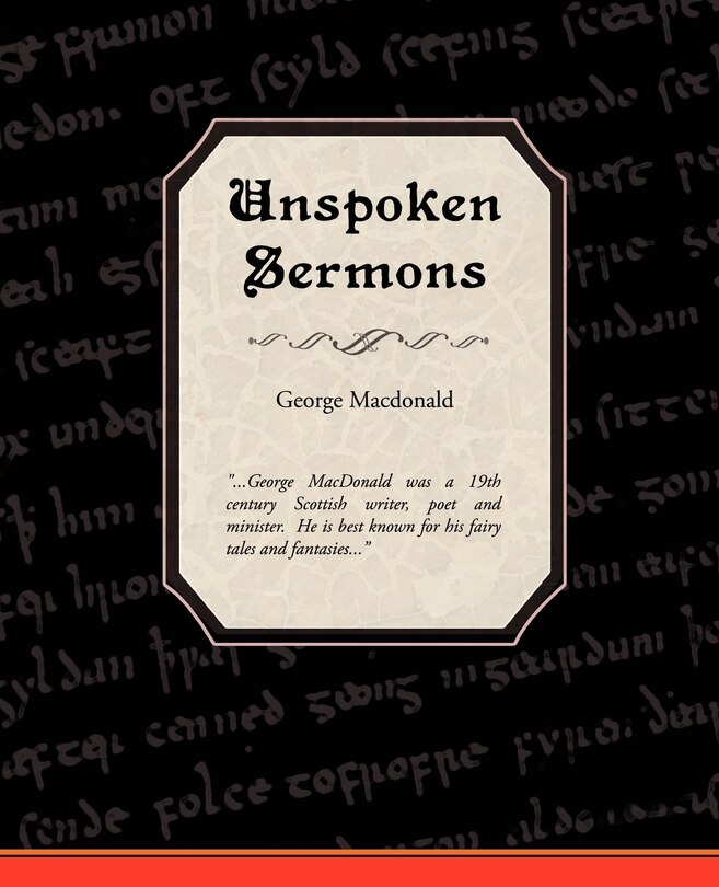 Front cover_Unspoken Sermons