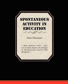 Couverture_Spontaneous Activity In Education