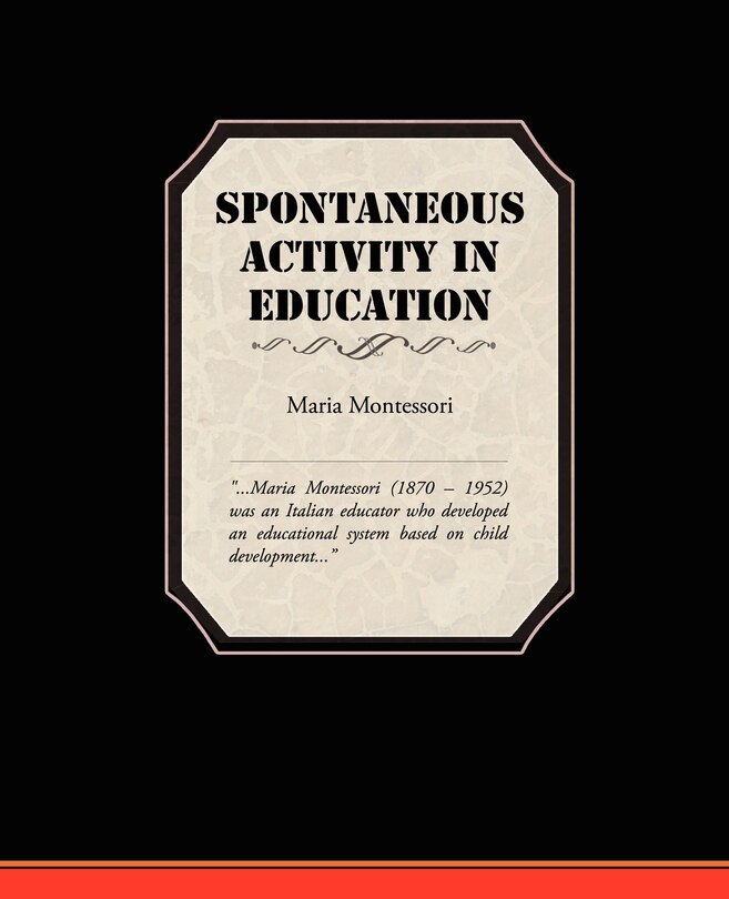 Couverture_Spontaneous Activity In Education