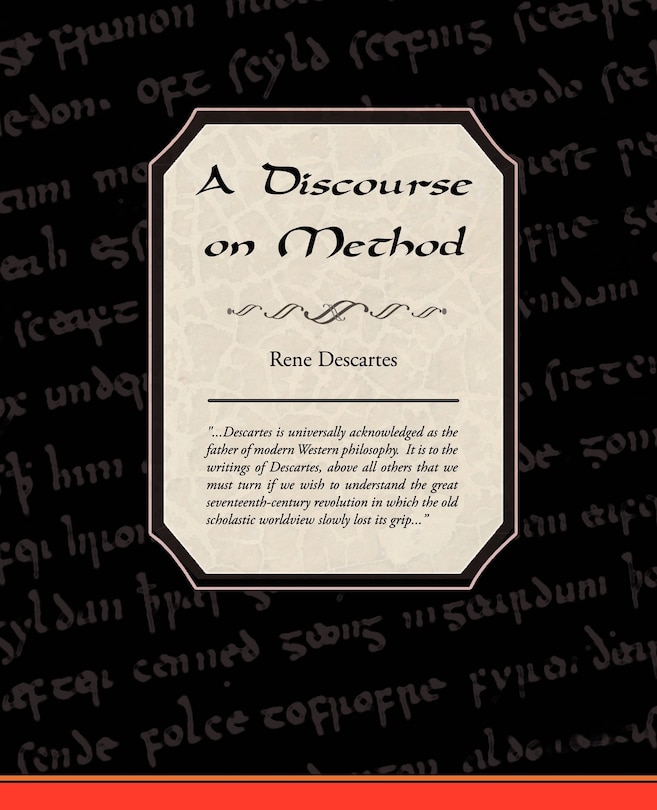 Front cover_A Discourse on Method