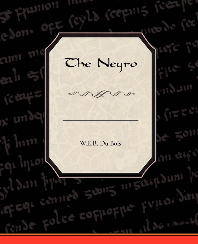 Front cover_The Negro