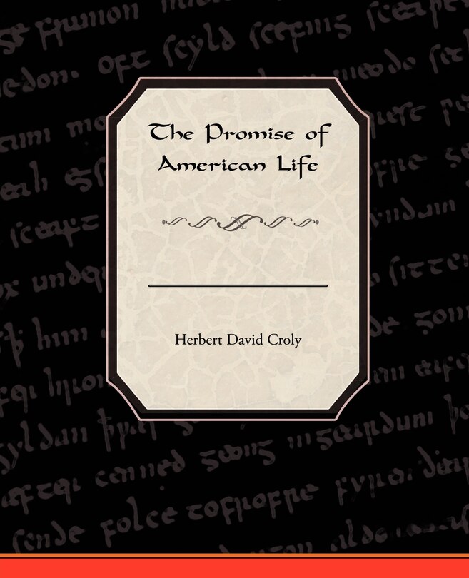 Front cover_The Promise Of American Life
