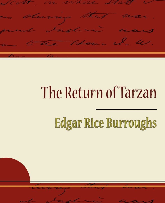 Front cover_The Return of Tarzan