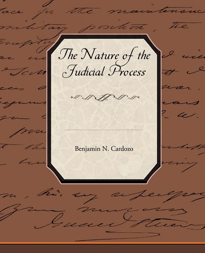 Front cover_The Nature of the Judicial Process