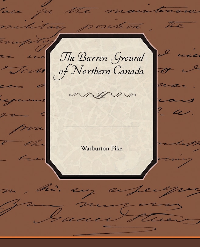 Couverture_The Barren Ground of Northern Canada