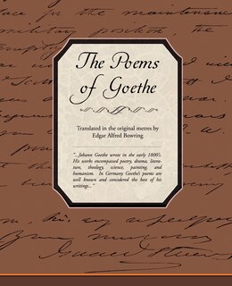Front cover_The Poems of Goethe