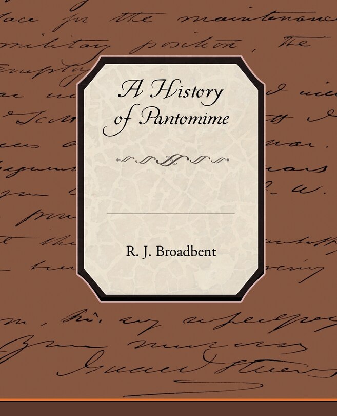 Front cover_A History of Pantomime