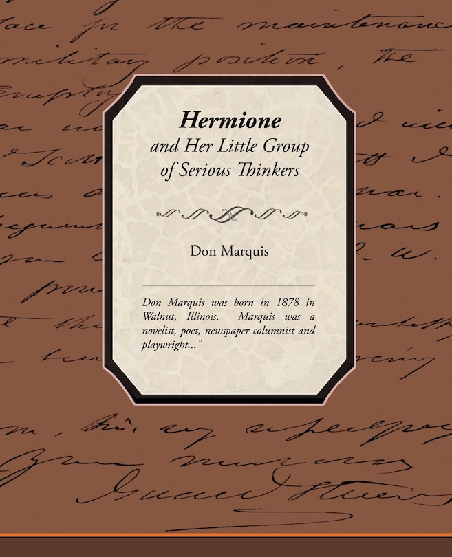 Couverture_Hermione and Her Little Group of Serious Thinkers
