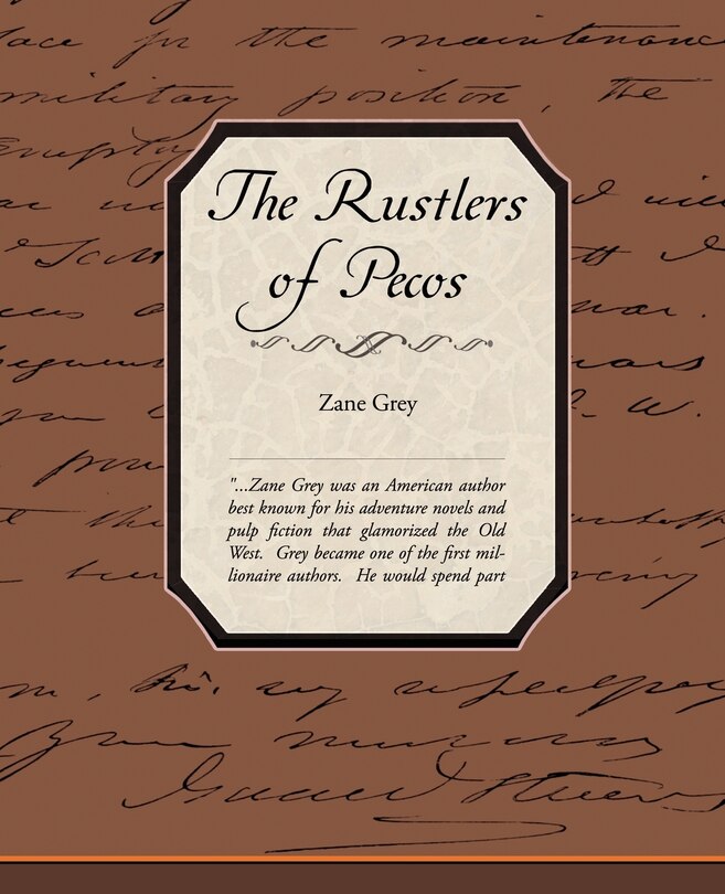 Front cover_The Rustlers of Pecos County