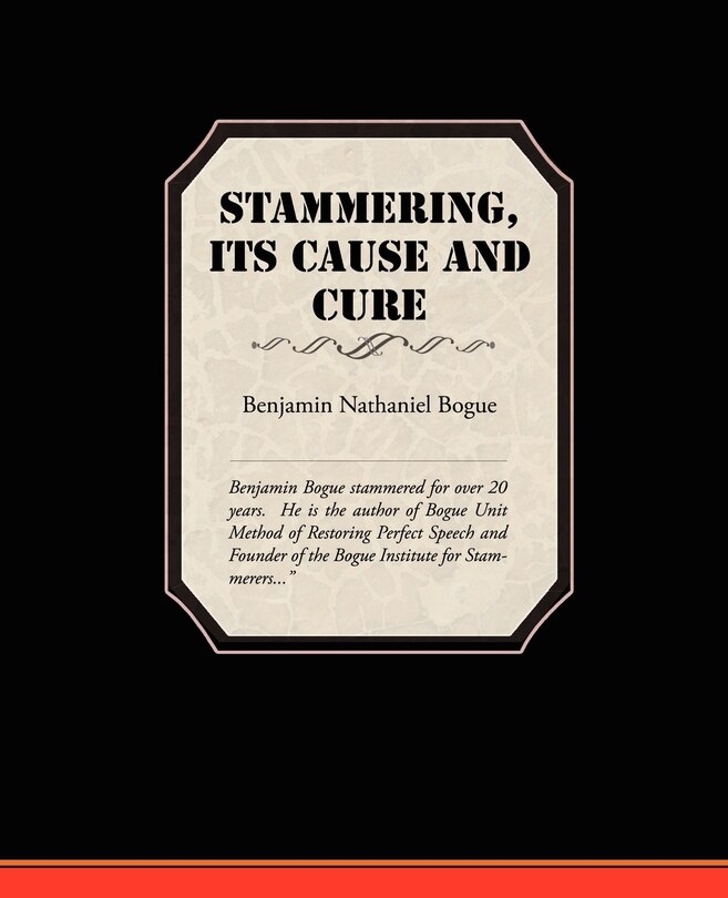 Couverture_Stammering Its Cause and Cure