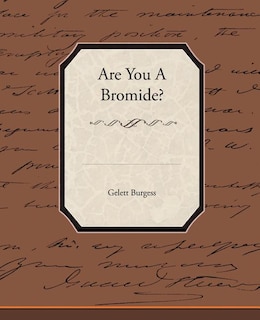Front cover_Are You a Bromide?