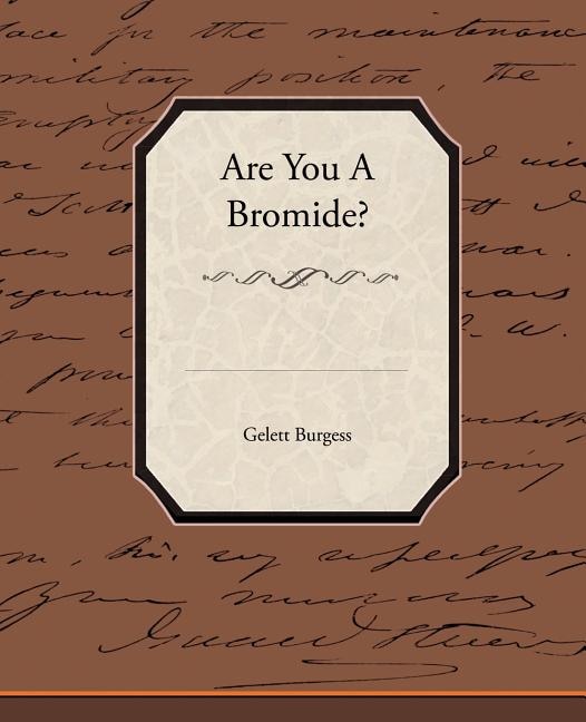 Front cover_Are You a Bromide?