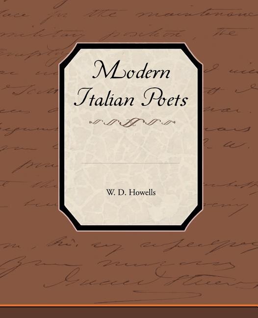 Front cover_Modern Italian Poets