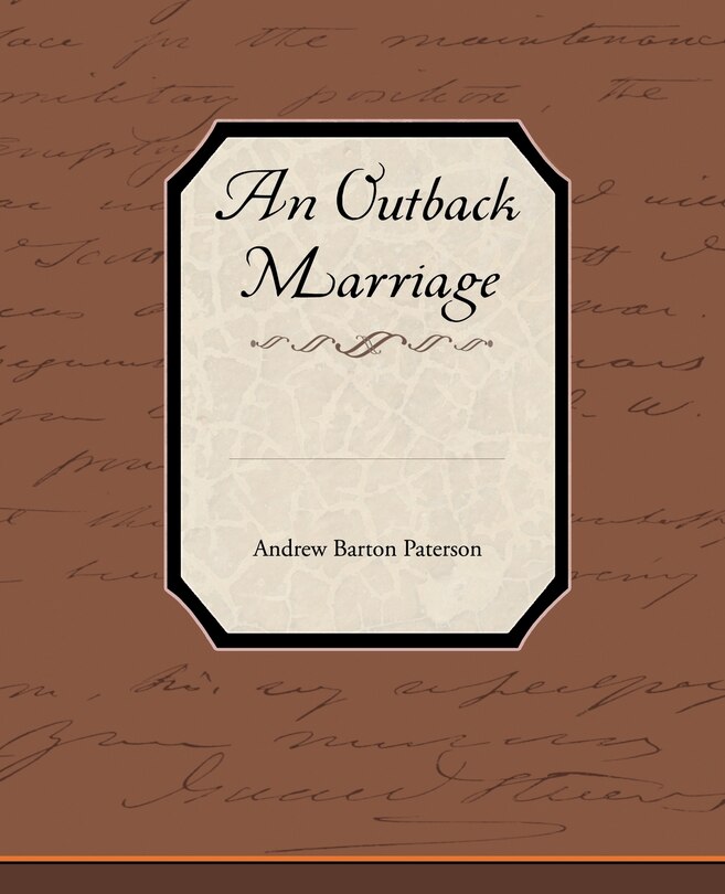 Couverture_An Outback Marriage