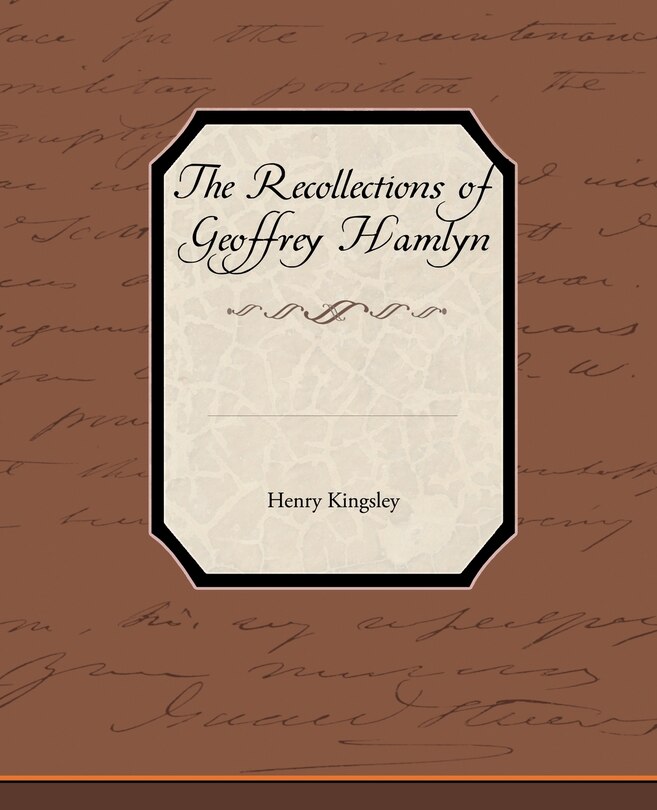 Front cover_The Recollections of Geoffrey Hamlyn