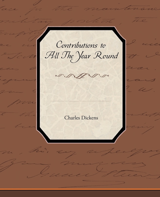 Front cover_Contributions to All The Year Round